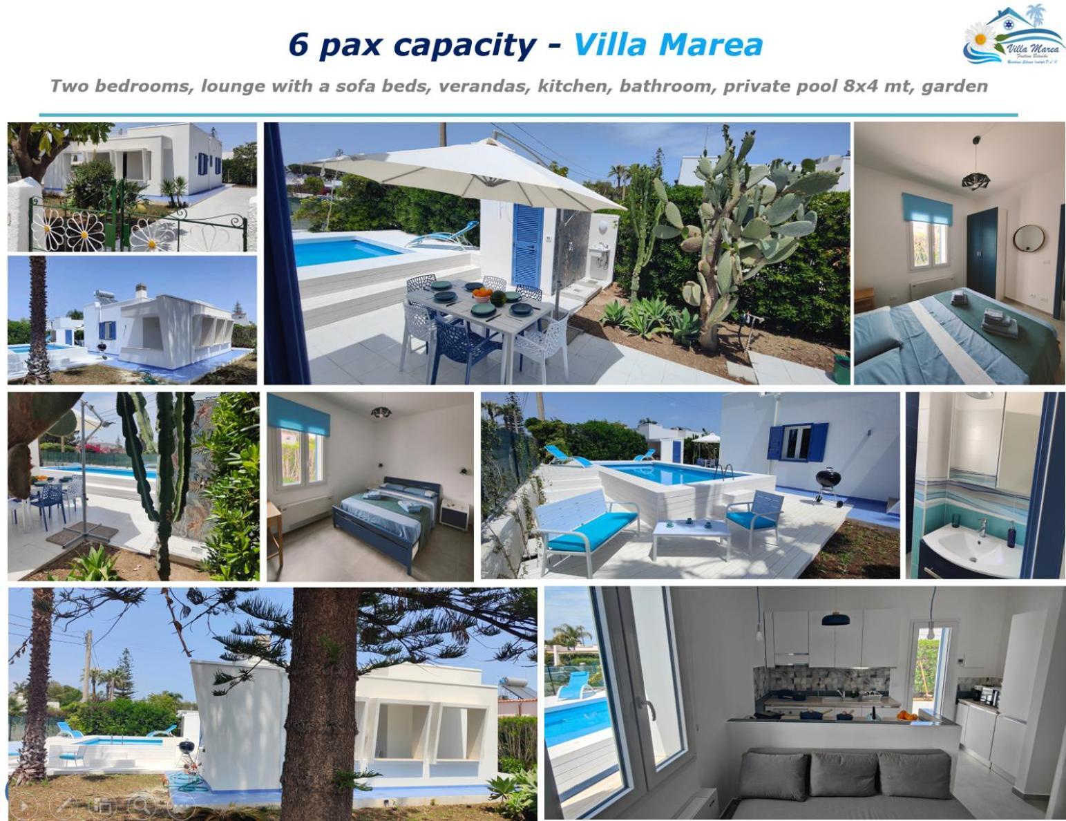 Pool Seaside Relais, Deluxe Villas Up To 90 Pax - Ville Ninfea, Marea, Rosa E Cassiopea Fontane Bianche Exterior photo